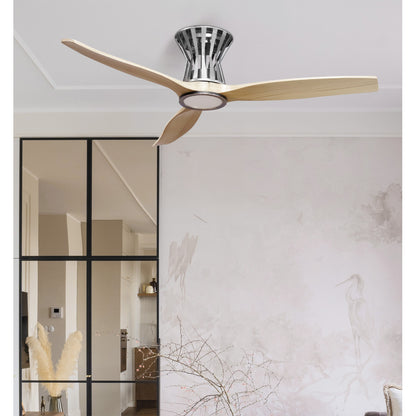 Ventilador de techo Baltir Fabrilamp / Abrila con LED y motor DC, Ref. 211891342