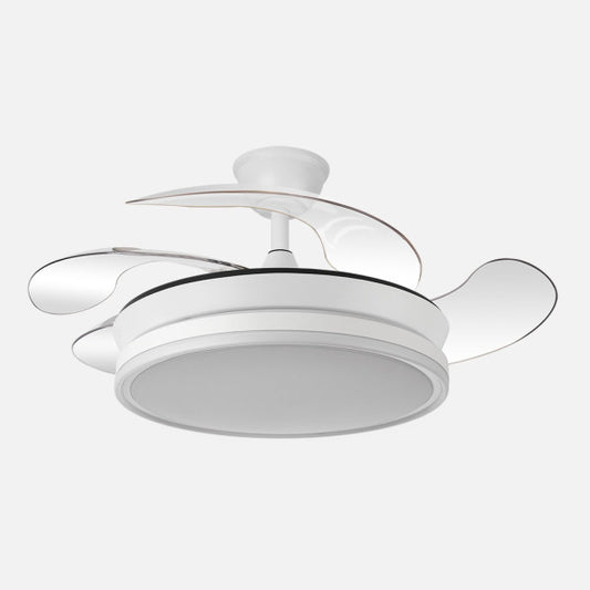 Ventilador de Techo Bayomo 91 cm con Aspas Retráctiles y LED Blanco Fabrilamp - vista principal | Fabrilamp / Abrila