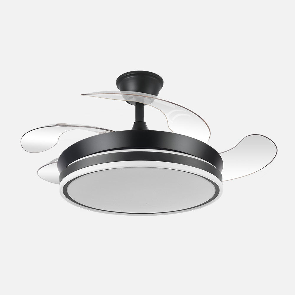 Ventilador de techo Bayomo Fabrilamp / Abrila con aspas retráctiles, ref. 142599009