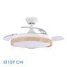 Ventilador Techo LED DC Blondi Fabrilamp / Abrila IA012026