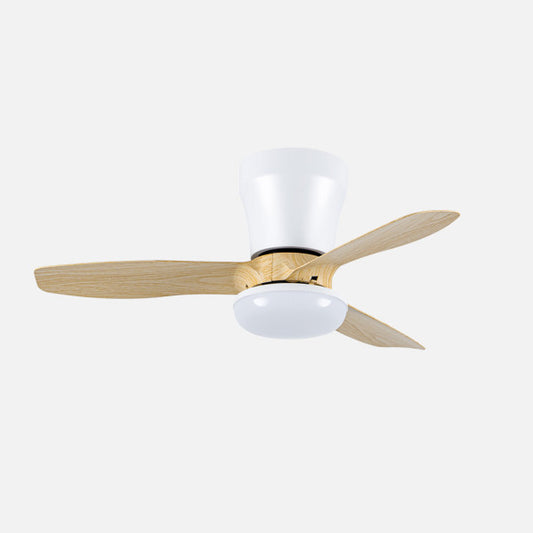 Ventilador de Techo con Luz LED Cain 62 cm Blanco y Haya Fabrilamp - vista principal | Fabrilamp / Abrila