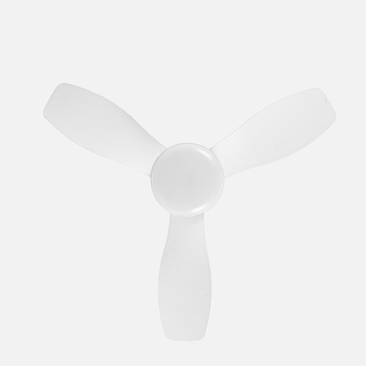 Ventilador CAIN fabricado en metal y ABS/Policarbonato color blanco