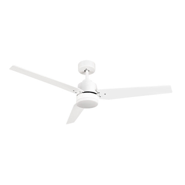 Ventilador de techo Captus 22W de Fabrilamp, detalle de aspas, blanco/haya, luzguru.com