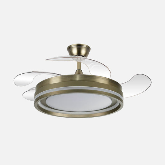 Ventilador de Techo Cerrato 107 cm Aspas Retráctiles Cuero Fabrilamp - vista principal | Fabrilamp / Abrila