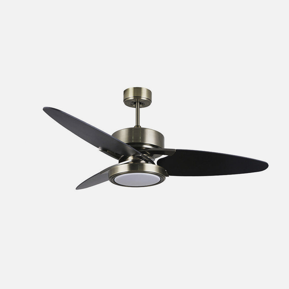 Ventilador techo con motor DC silencioso y 3 aspas reversibles de MDF para verano e invierno