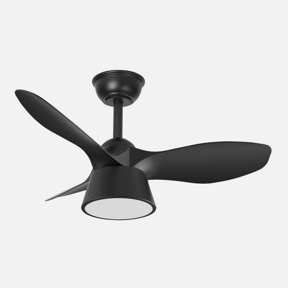 Ventilador Cubico fabricado en Metal y ABS color Negro con Luz LED Integrada