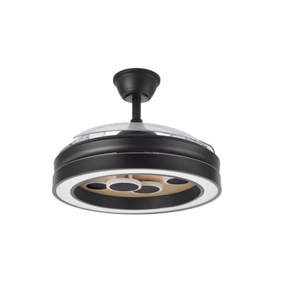 Ventilador DC Cupido 59W Negro/Madera, mando a distancia, luzguru.com