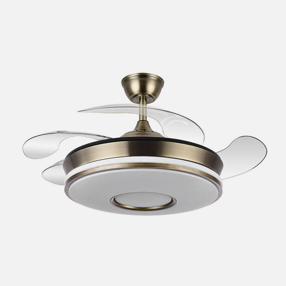 Dani Ventilador de Techo DC Cuero Silencioso Fabrilamp
