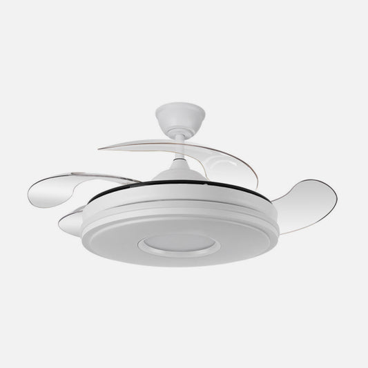 Ventilador de Techo Retráctil Dani 106 cm LED 59W Blanco Fabrilamp - vista principal | Fabrilamp / Abrila
