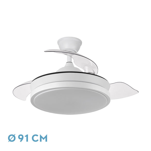 Ventiladores de Techo con Aspas Retráctiles