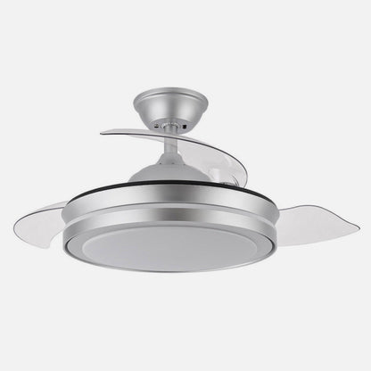 Ventilador de Techo Esparta Mini 91 cm Plata con Luz LED y Mando Fabrilamp - vista principal | Fabrilamp / Abrila