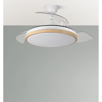 Ventilador de techo silencioso ideal para dormitorio con luz regulable