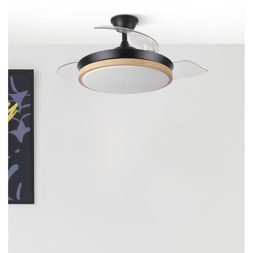 Ventilador de techo con motor DC silencioso y luz LED 3000-6000K