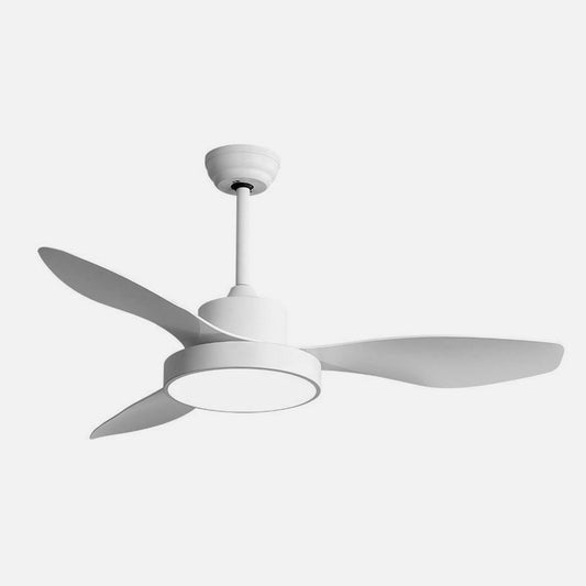 Ventilador Hayate fabricado en Metal y ABS color Blanco