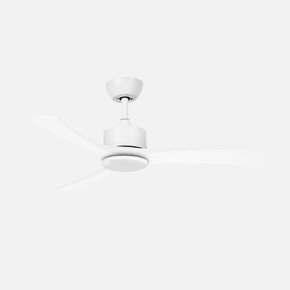 Ventilador Hellin fabricado en Metal color Blanco con aspas de Madera