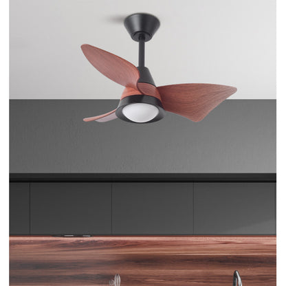 Ventilador de Techo con Luz Jaguar 96 cm Negro y Roble Fabrilamp - imagen 3 | Fabrilamp / Abrila