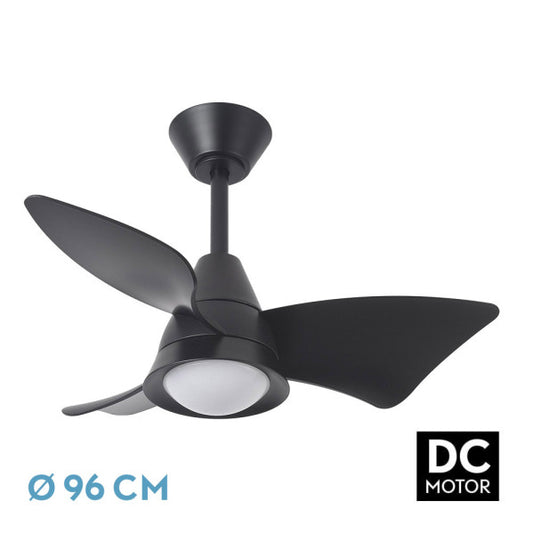 Ventilador de Techo con Luz Jaguar 96 cm Negro Fabrilamp - vista principal | Fabrilamp / Abrila