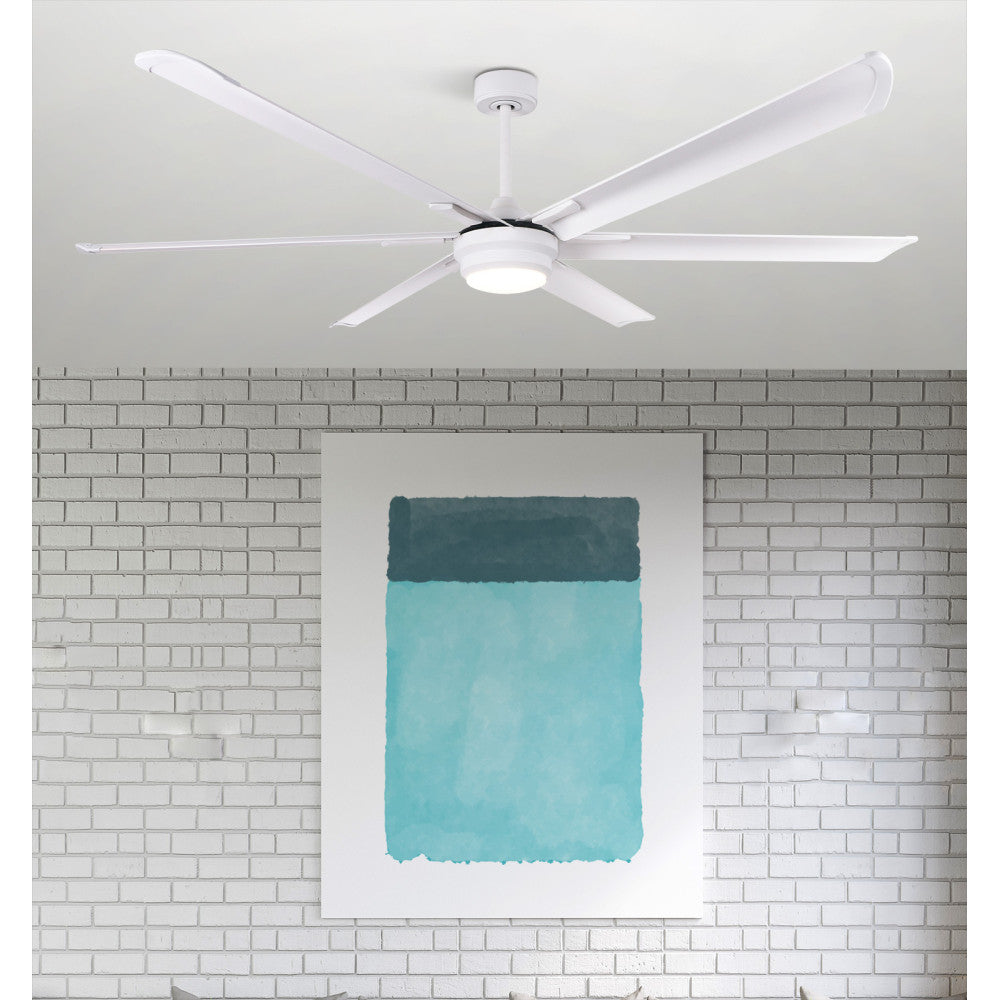 Ventilador de techo MAREA DC con luz LED integrada 30W de Fabrilamp / Abrila, modelo 187891601