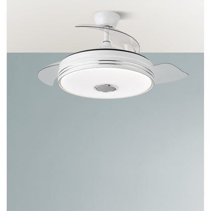 Elegante ventilador de techo blanco ideal para salón o dormitorio