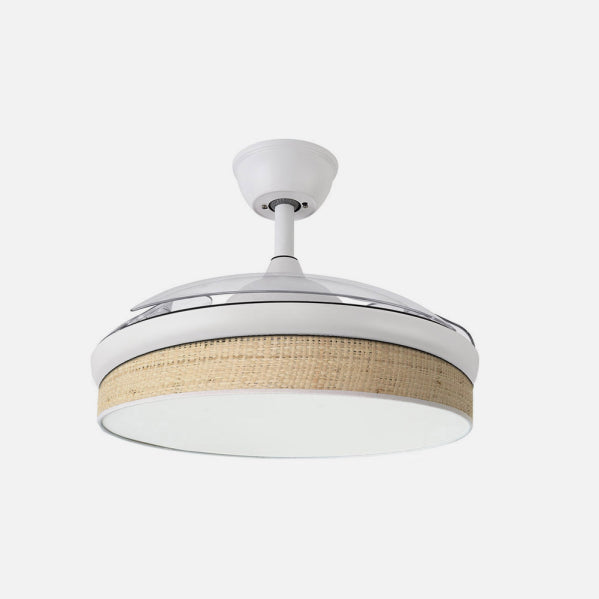 Ventilador de Techo Retráctil Moda 91 cm Blanco y Cañizo Fabrilamp - imagen 3 | Fabrilamp / Abrila