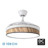 Ventilador de techo LED MODA Fabrilamp / Abrila 212490701 con aspas retráctiles