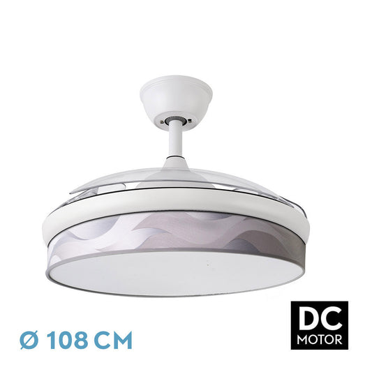 Ventilador de Techo LED MODA Fabrilamp / Abrila con Aspas Retráctiles 212490301
