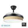 Ventilador de techo MODA Fabrilamp / Abrila con luz LED y aspas retráctiles 212490609