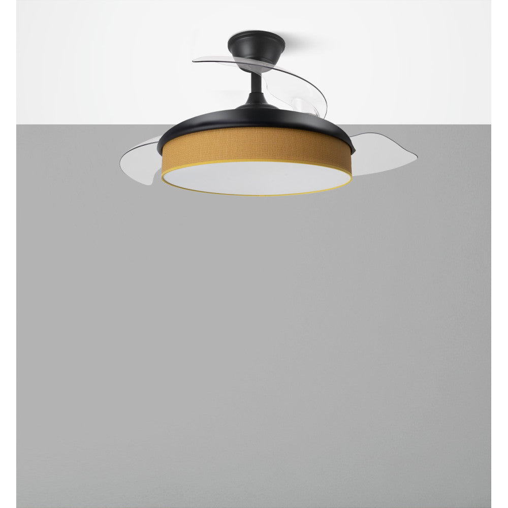 Diseño moderno negro y amarillo ideal para salón o dormitorio