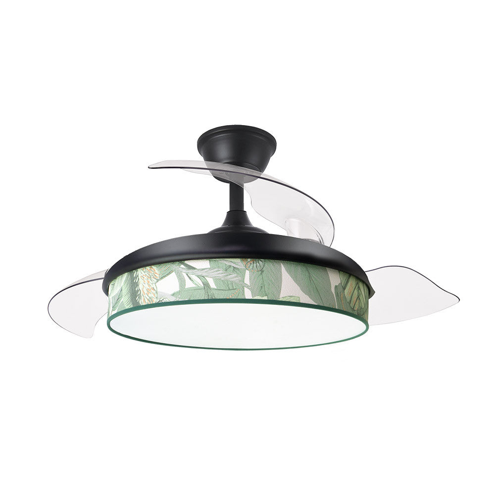 Ventilador MODA fabricado en Metal y ABS color Negro/Verde