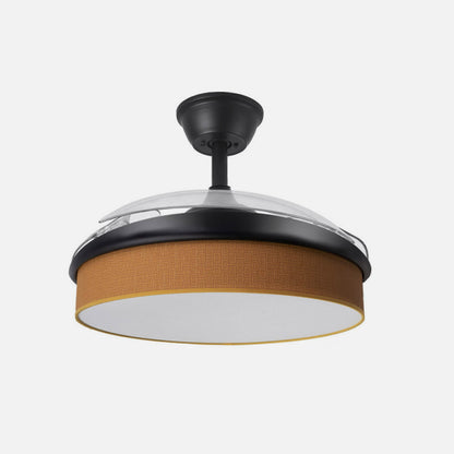 Ventilador de Techo con Luz MODA 91 cm Negro y Naranja Fabrilamp - imagen 4 | Fabrilamp / Abrila