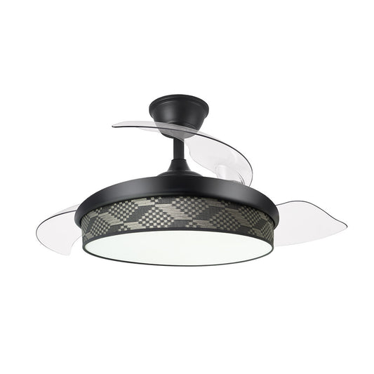 Ventilador MODA fabricado en Metal, ABS y Textil color Negro/Gris