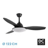 Ventilador de techo LED Yael Fabrilamp / Abrila silencioso, SKU 159391309