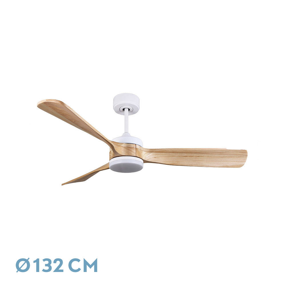 Ventilador techo DC Oriente 26W Fabrilamp / Abrila SKU 187991368 con aspas de madera de haya