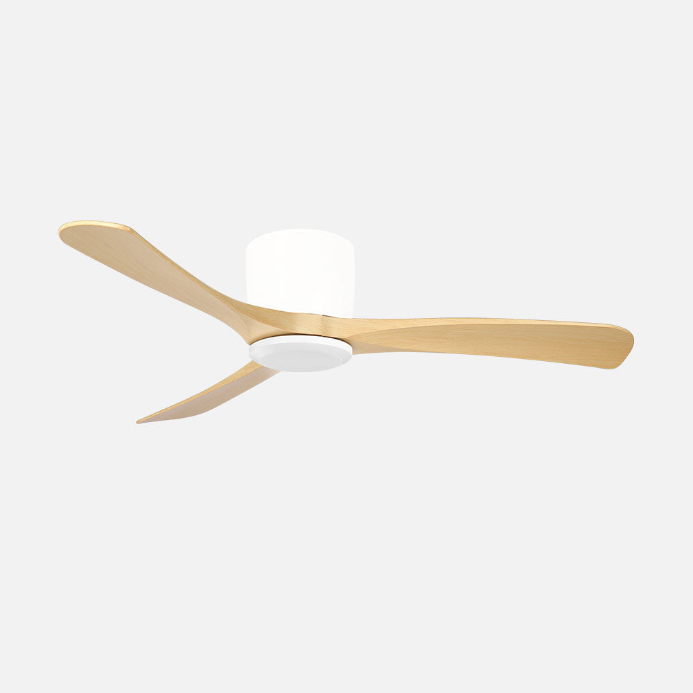 Ventilador Paterna fabricado en Metal color Blanco con aspas Haya