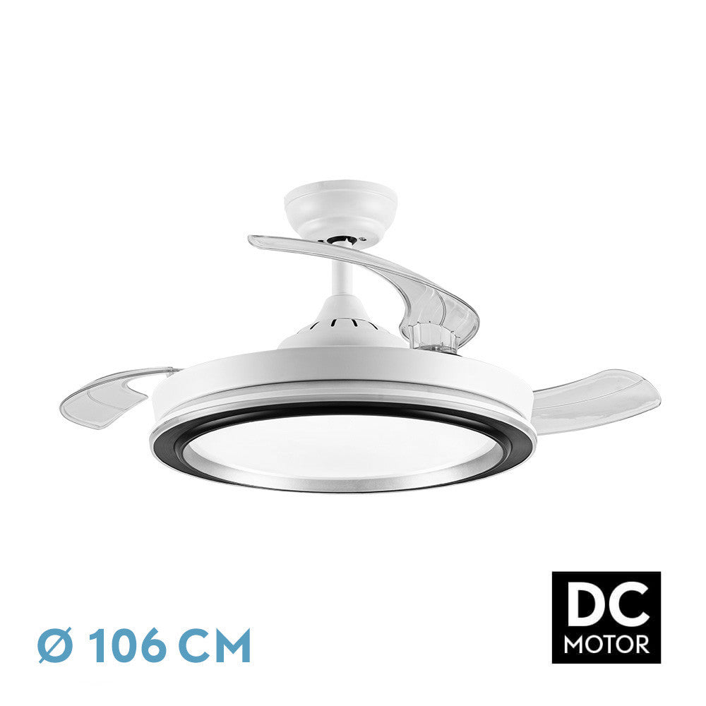 Ventilador de Techo DC Picolo Blanco/Negro Fabrilamp / Abrila 206491301