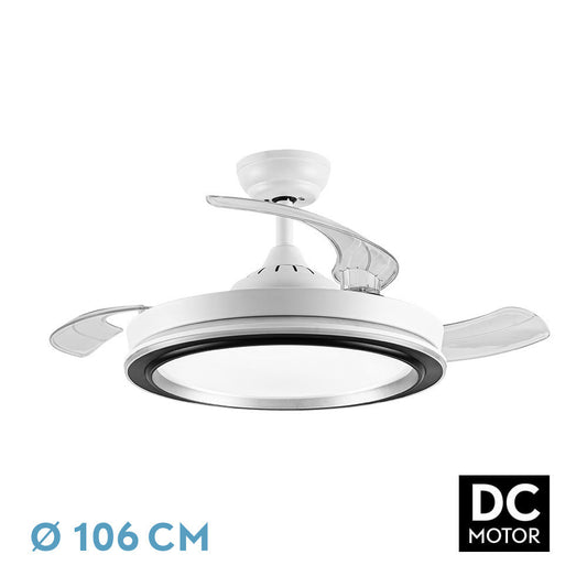 Ventilador de Techo DC Picolo Blanco/Negro Fabrilamp / Abrila 206491301