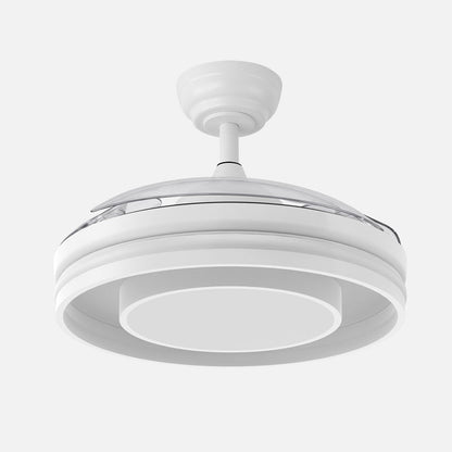 Ventilador Pitufo fabricado en metal blanco color blanco