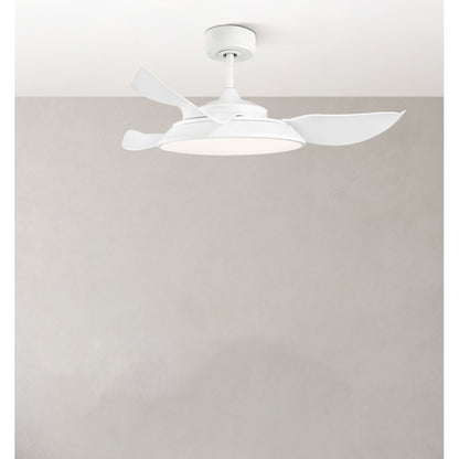 Ventilador de techo fabricado en metal y ABS policarbonato color blanco - Serie SIERRA