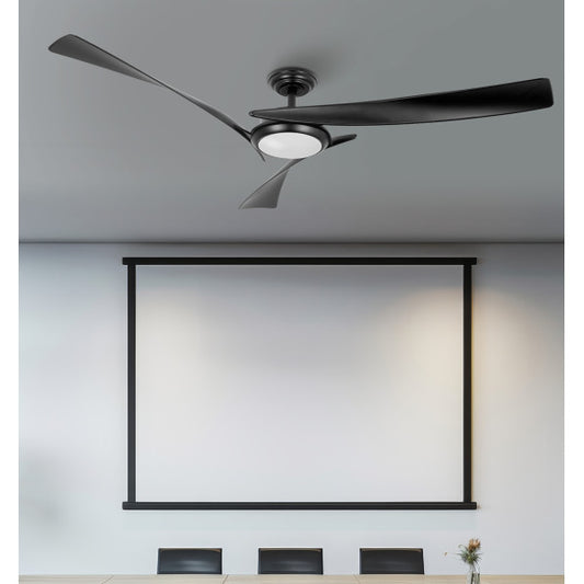 Ventilador de Techo con Luz LED Tarento 132 cm Negro Fabrilamp - vista principal | Fabrilamp / Abrila