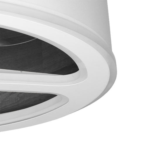 Ventilador de Techo con Luz LED Tatiana 62 cm Blanco y Madera Negra Fabrilamp - imagen 2 | Fabrilamp / Abrila
