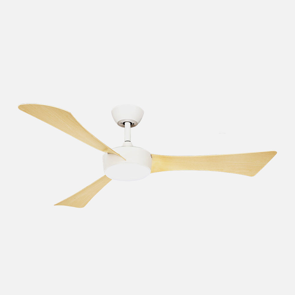 Ventilador de Techo DC Tormos Fabrilamp / Abrila con LED y Aspas de Haya