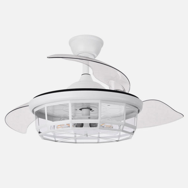 Ventilador de Techo con Lámpara Tornado 107 cm Aspas Retráctiles Blanco Fabrilamp - imagen 3 | Fabrilamp / Abrila