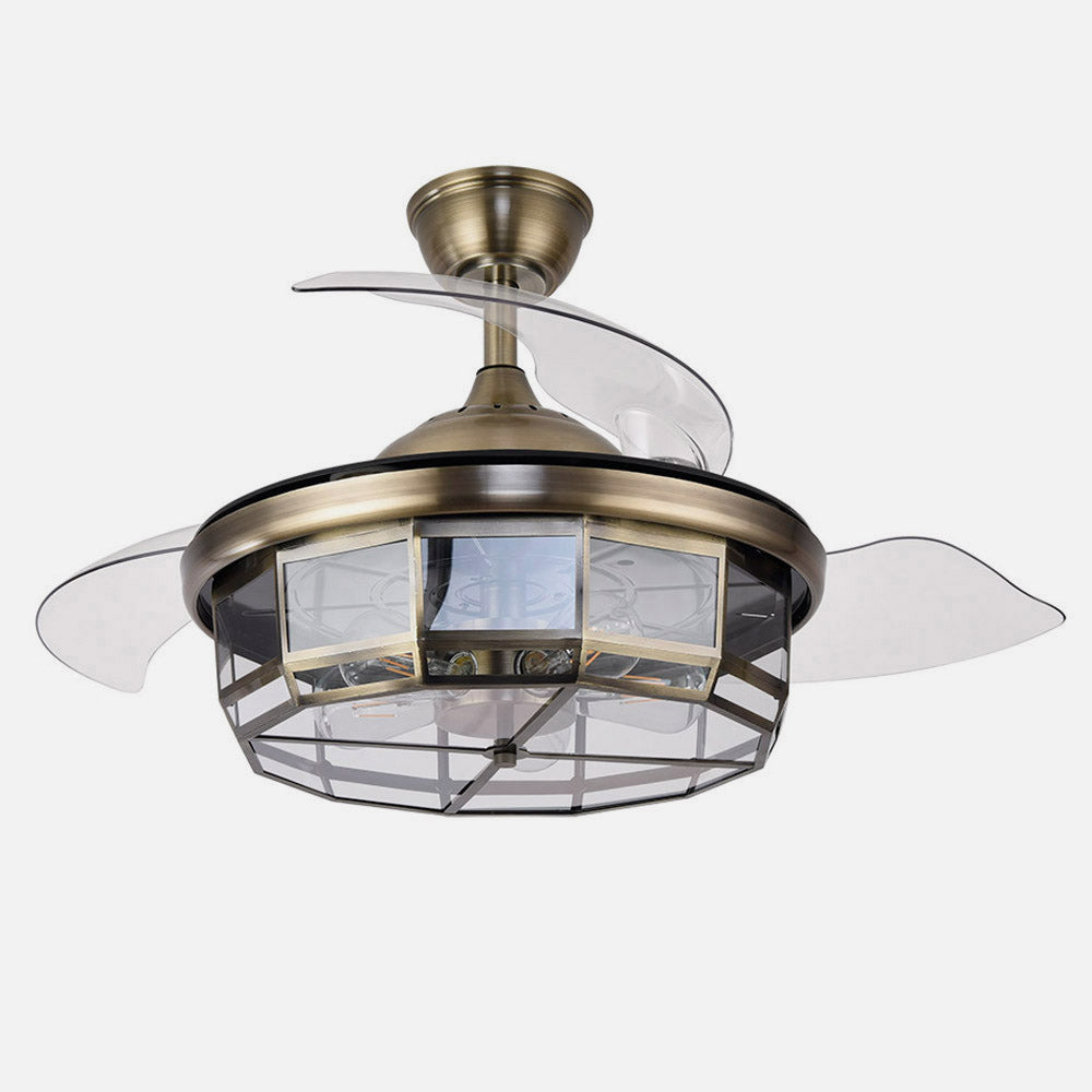 Ventilador de techo con motor DC y 6 velocidades ajustables para mayor confort