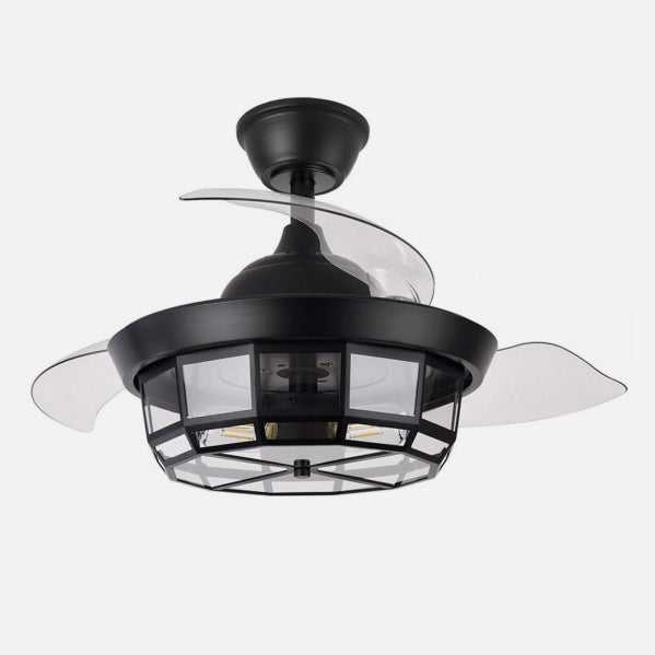 Ventilador de Techo Tornado Mini Negro 91 cm con Luz Fabrilamp - imagen 3 | Fabrilamp / Abrila