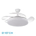 Ventilador Techo DC Tridente Blanco Fabrilamp / Abrila 236391301
