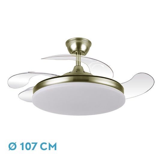 Ventilador de Techo DC Tridente Cuero Fabrilamp / Abrila 236391314