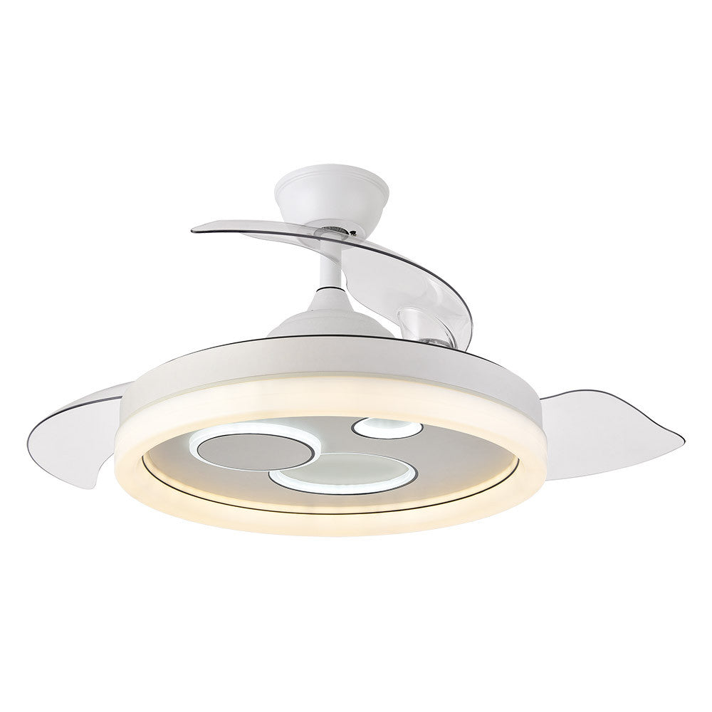 Ventilador techo motor DC silencioso con 6 velocidades y control verano invierno 9953 m3/h