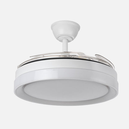 Ventilador Zenit fabricado en metal y ABS color blanco