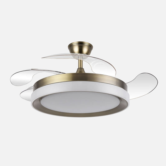 Ventilador de Techo Zenit 107 cm Aspas Retráctiles Cuero Fabrilamp - vista principal | Fabrilamp / Abrila
