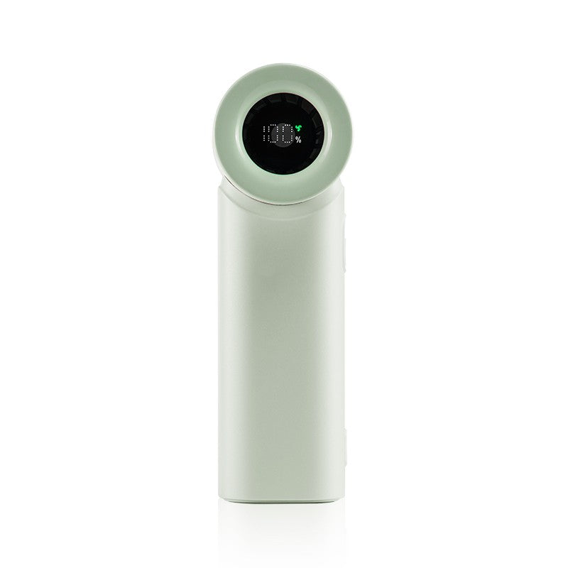 Ventilador Nico fabricado en plástico color verde